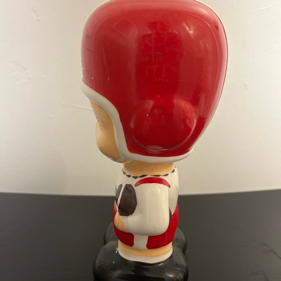 Vintage TATUNG CO Football Rugby Player Piggy Coin Bank - Picture 3 of 4